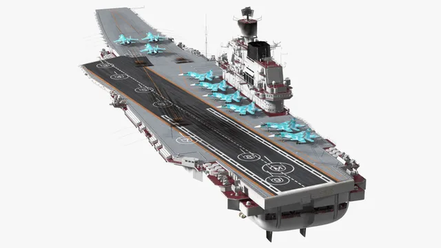 Military Vehicles 3D models - Aircraft Carrier with Airplanes