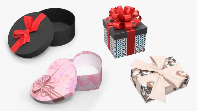 Holidays 3D models - Wedding Presents 3D Models Set 2