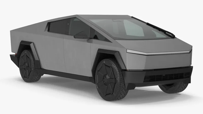 2024 Tesla Cybertruck 3D model preview