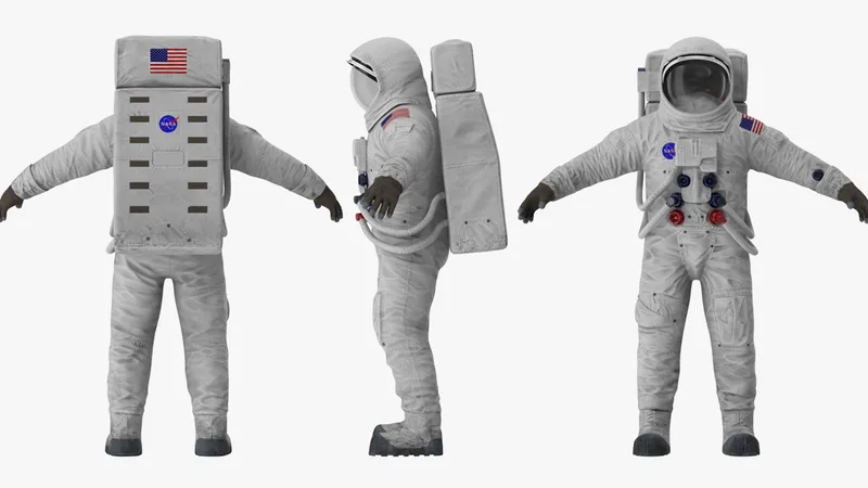 A7L Spacesuit Rigged for Cinema 4D 3D model preview
