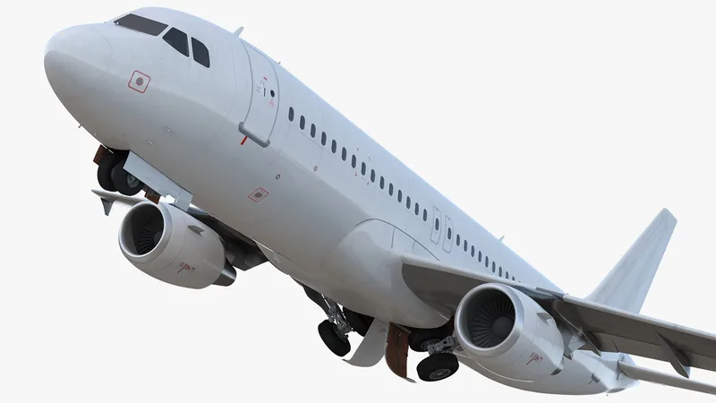 Airbus A320 Generic Rigged 3D model preview