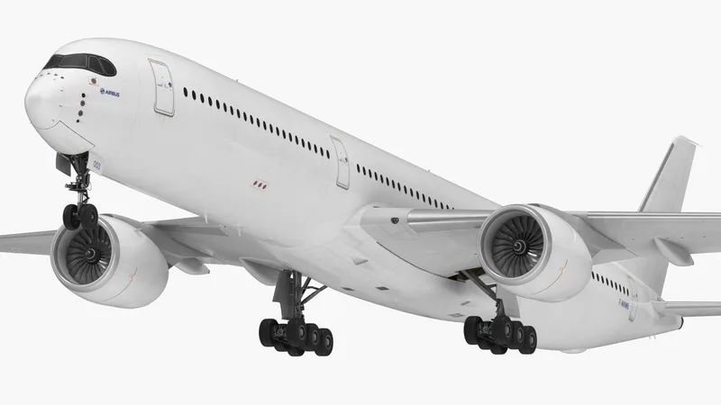 Airbus A350-1000 Generic 3D model preview