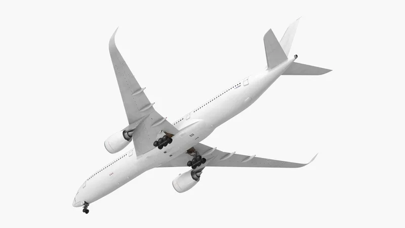 Airbus A350-1000 Generic Rigged 3D model preview