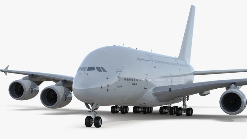 Airbus A380-800 Generic 3D model preview