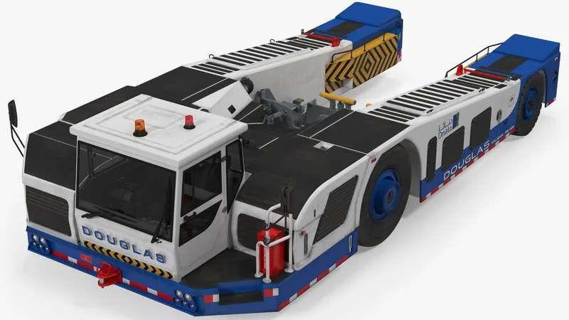 Aircraft Towing Tractor Douglas TBL 600 3D model preview