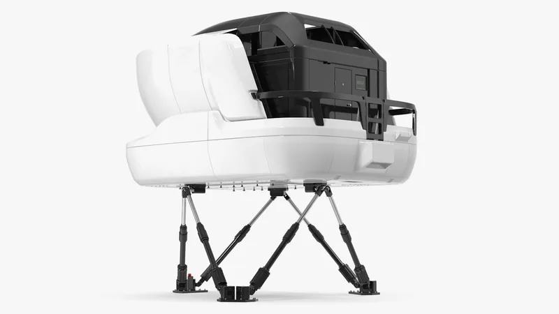Airplane Simulator Machine Generic 3D model preview