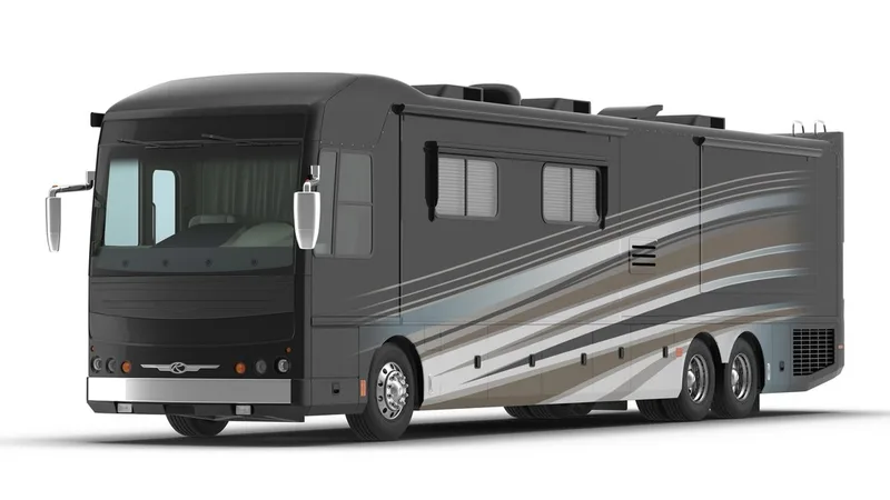 American Recreation Vehicle RV Simple Interior 3D model preview