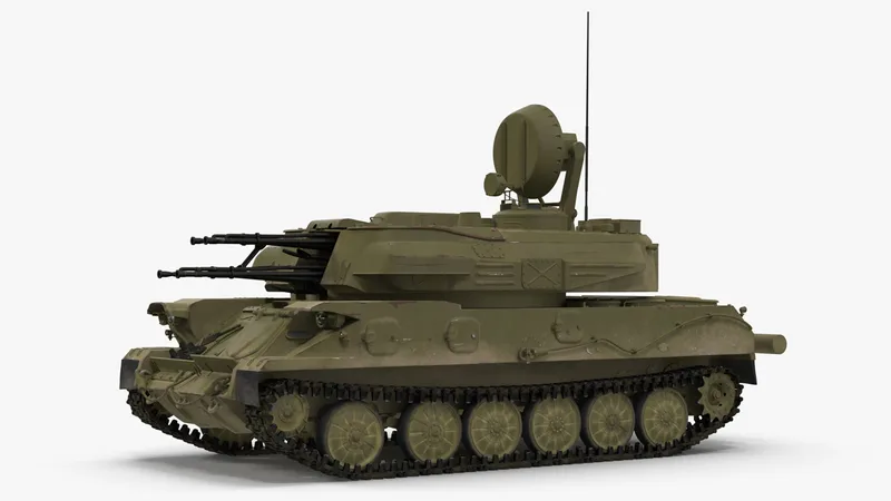 Anti Aircraft Tank ZSU 23 Shilka 3D model preview