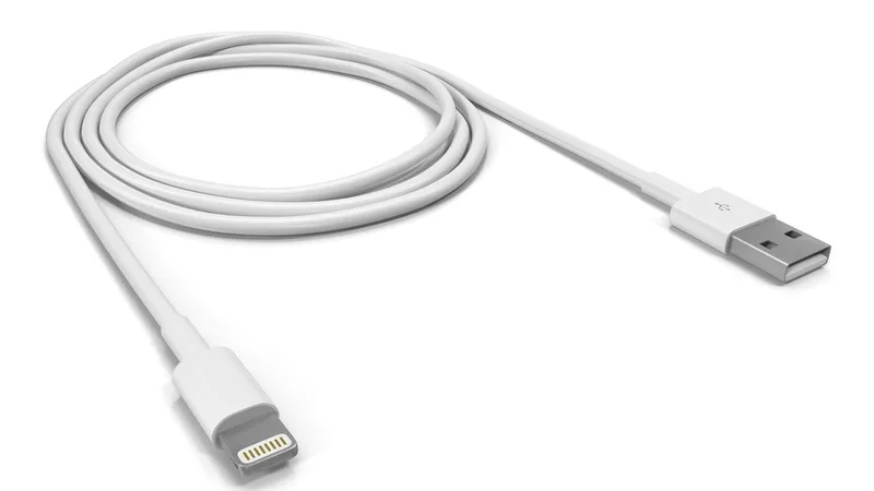 Apple Lightning to USB Cable 3D model preview