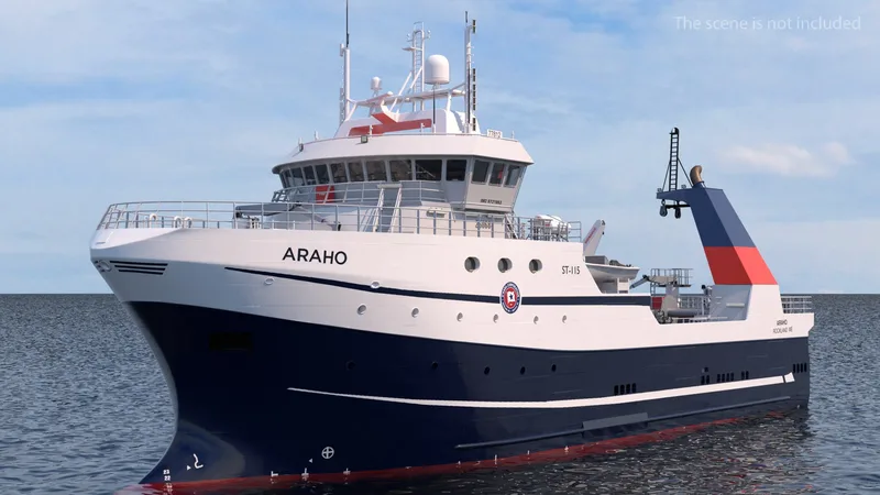 ARAHO Freezer Processor Factory Trawler 3D model preview