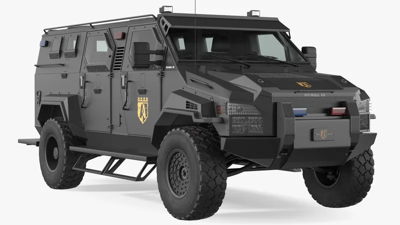 Armored SWAT Truck Pit-Bull VX 3D model preview