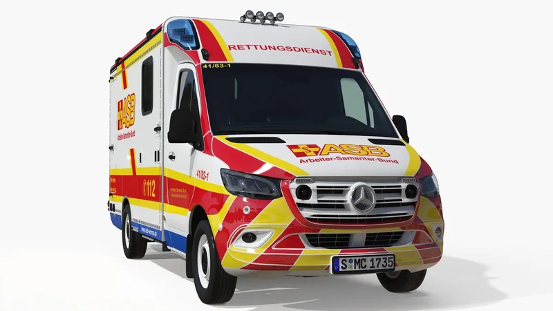 ASB Mercedes Sprinter Ambulance 3D model preview