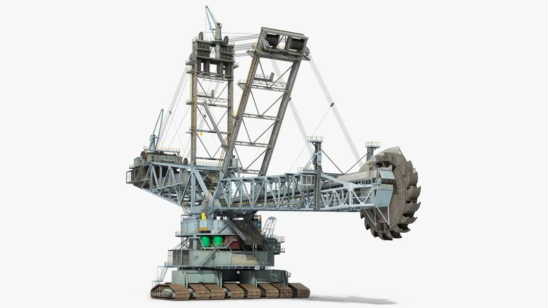 Bagger 293 Bucket Wheel Excavator 3D model preview