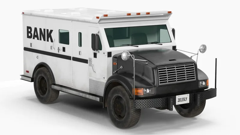 Bank Armored Car 2 Simple Interior 3D model preview