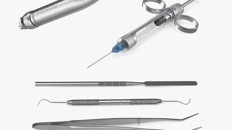 Basic Dental Instruments Collection 2 3D model preview