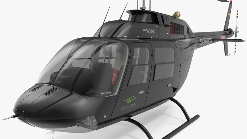 Bell 206B 3 JetRanger III Citycopter 3D model preview