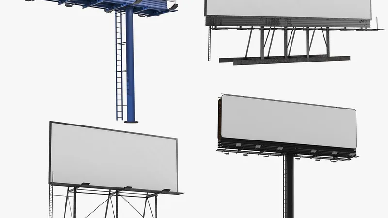 Billboards Collection 3D model preview