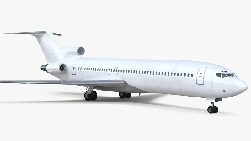 Boeing 727 200 Generic 3D model preview
