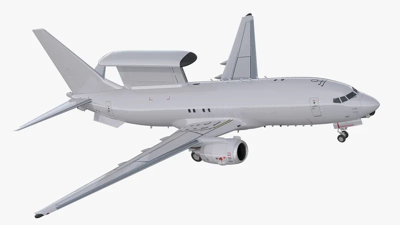 Boeing 737 AEWC 3D Model preview