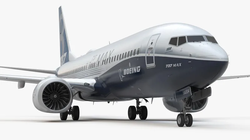 Boeing 737 MAX 8 3D model preview