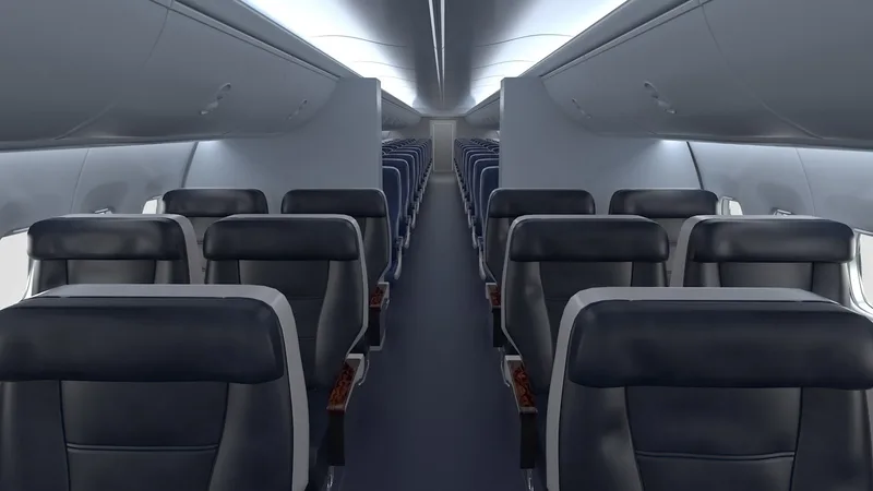 Boeing 737 Passenger Cabin 3D model preview