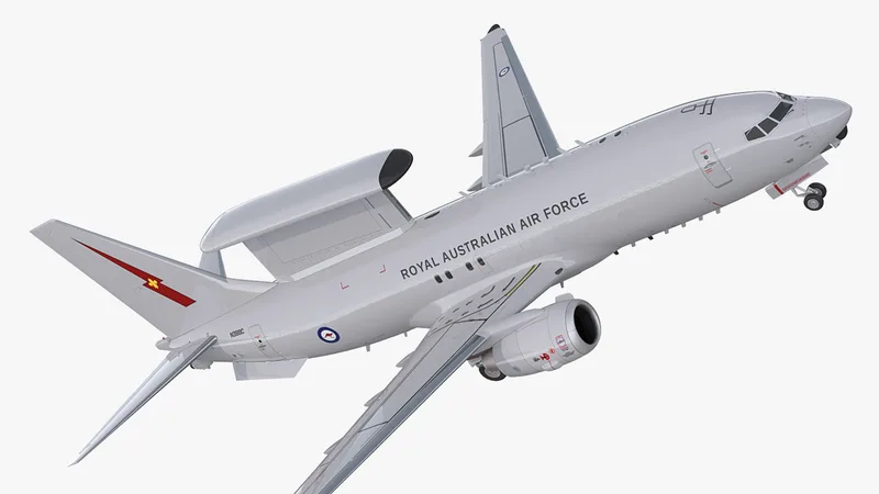 Boeing 737 Wedgetail Royal Australian Air Force 3D model preview