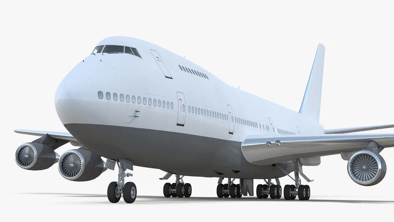 Boeing 747-200B Generic 3D model preview