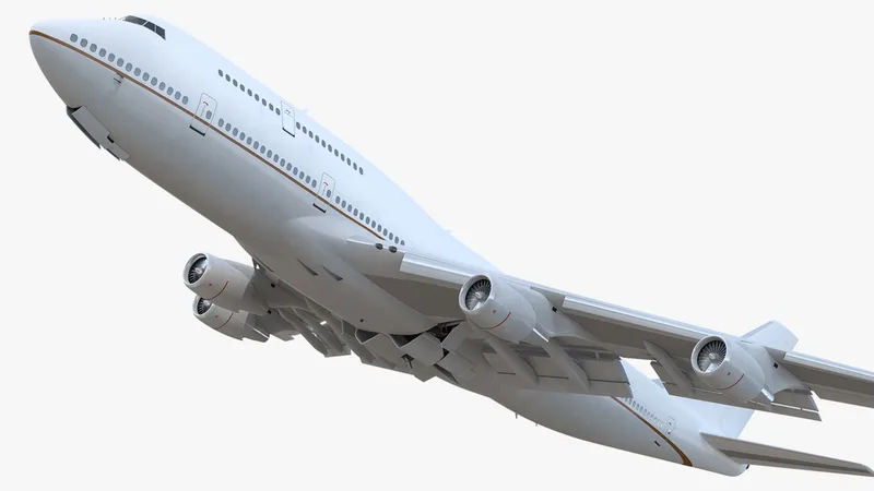Boeing 747-400 Generic Rigged 3D model preview