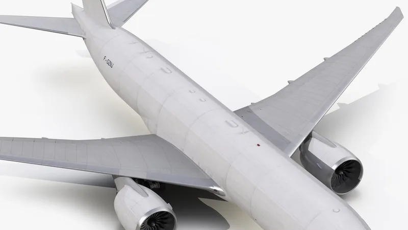 Boeing 777 Freighter Generic 3D model preview