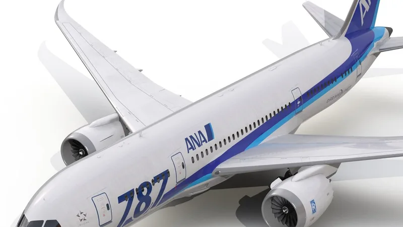 Boeing 787-8 Dreamliner All Nippon Airways 3D model preview