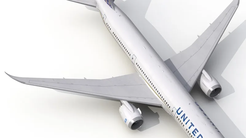 Boeing 787-9 Dreamliner United 3D model preview