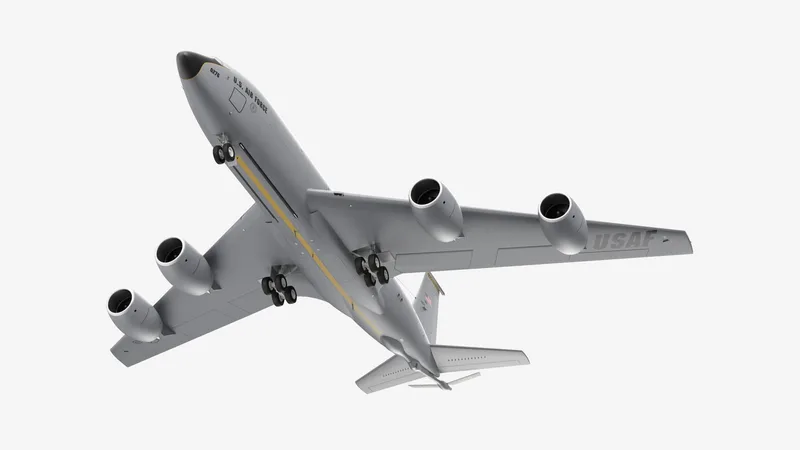 Boeing KC 135 Stratotanker 3D model preview