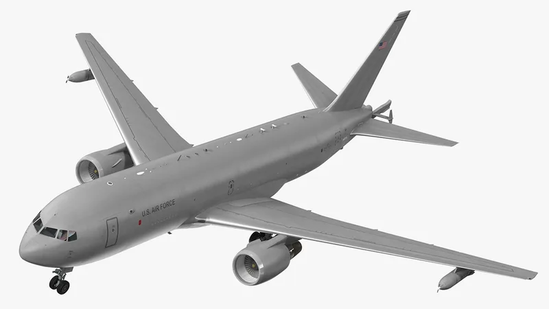 Boeing KC46 Pegasus Refueling Aircraft 3D model preview