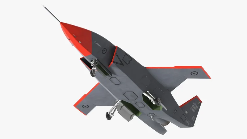 Boeing MQ-28 Ghost Bat Rigged 3D model preview
