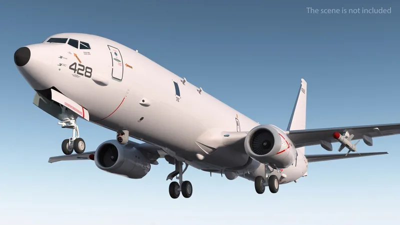 Boeing P-8 Poseidon Military Aircraft 3D model preview