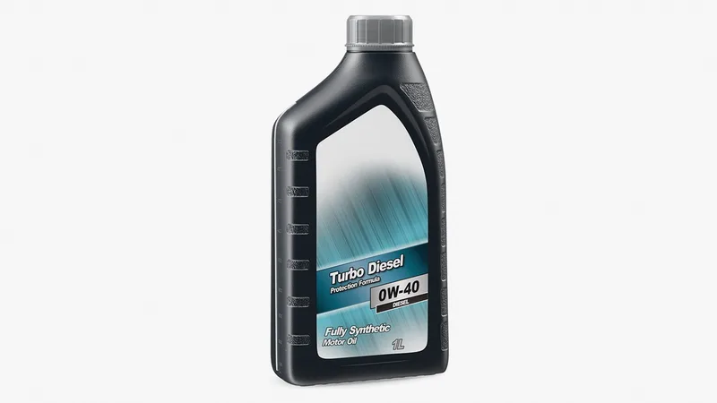 Bottle Car Oil 1L 3D Model 3D model preview