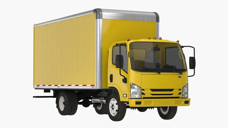 Box Truck Generic Simple Interior 3D model preview