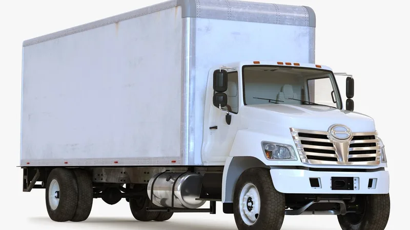 Box Truck Simple Interior 3D model preview