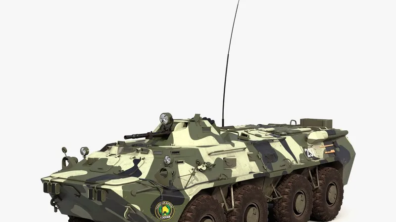 BTR 80 3D model preview