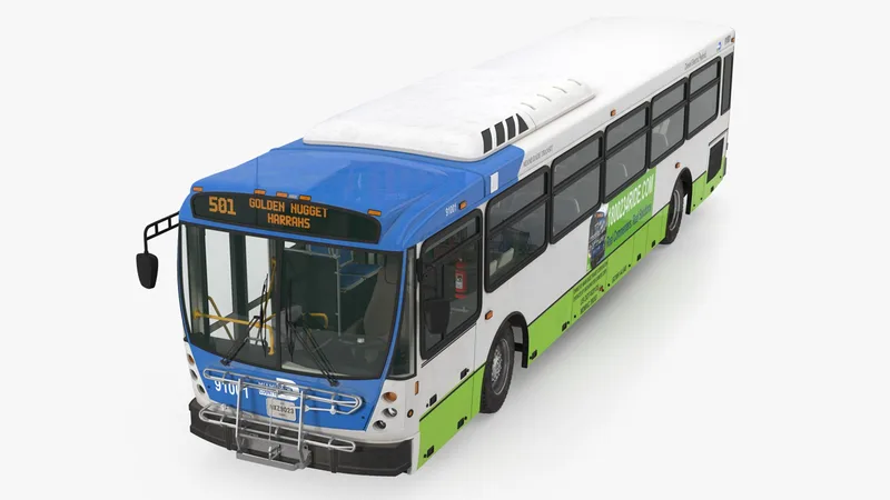 Bus Nabi Model 416 Miami Dade Transit 3D model preview