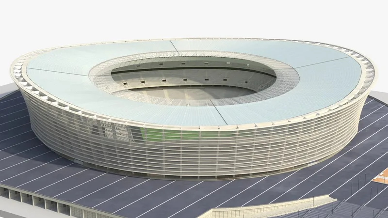 Cape Town Stadium Green Point 3D Model 3D model preview