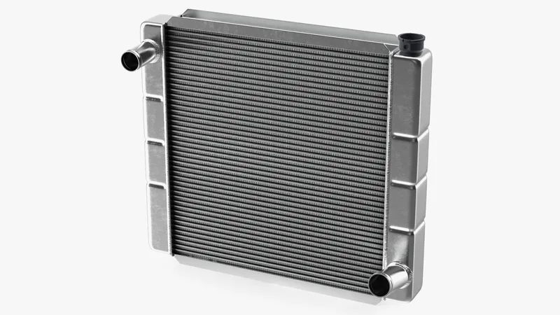 Car Aluminum Radiator 3D model preview