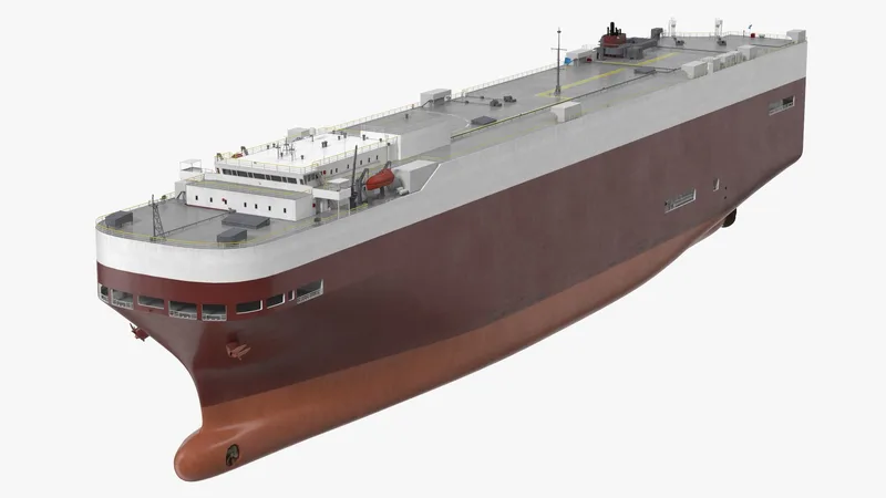 Car Carrier Cargo Ship 3D model preview