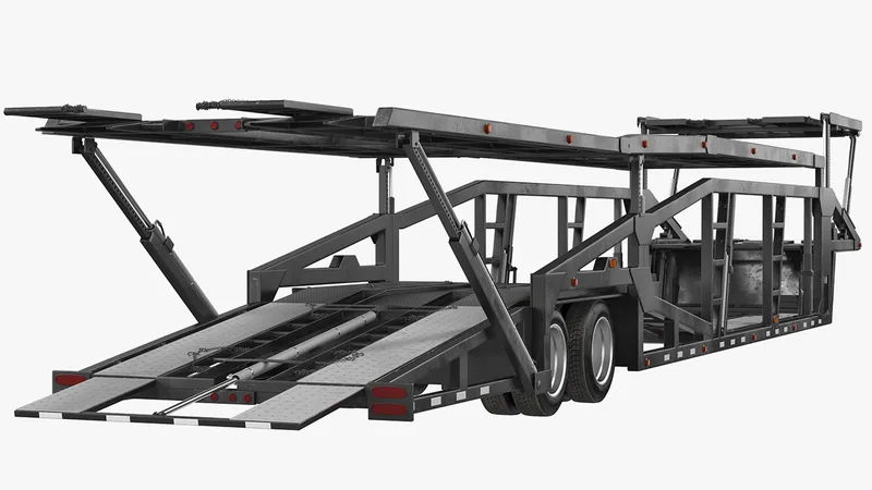Car Hauler Trailer Generic 3D model preview