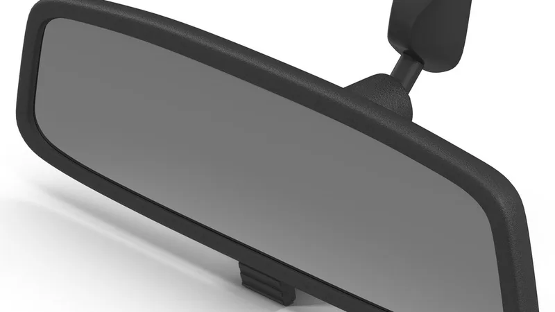 Car Rearview Mirror 3D model preview