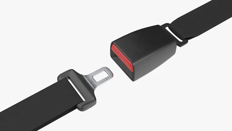 Car Seat Belt 3D model preview