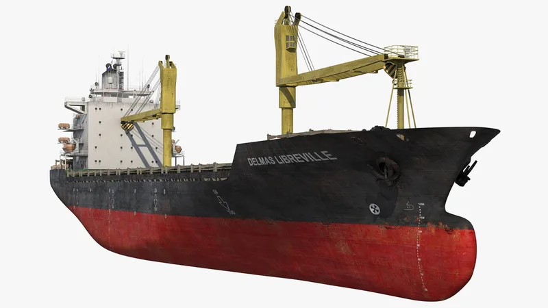 Cargo Ship 3D model preview