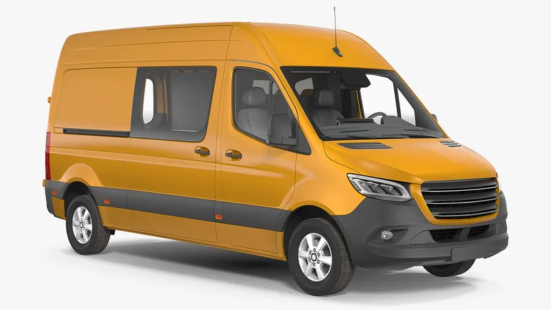 Cargo Van Generic 3D model preview