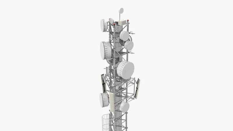 Cellular Tower Site 3 3D model preview