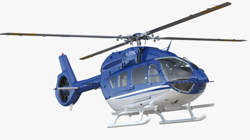 Civil Helicopter Airbus H145 3D model preview